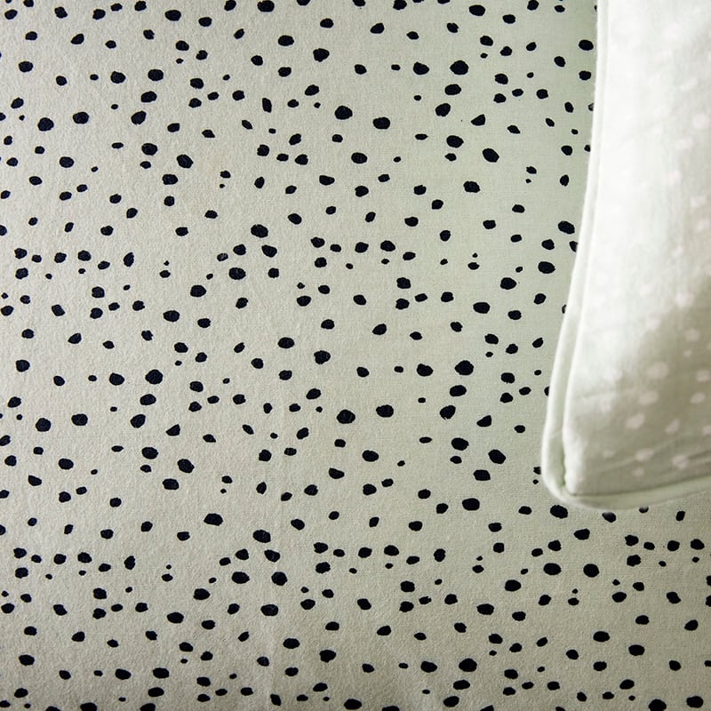 Sky Blue Spot Flannelette Quilt Cover Set + Separates