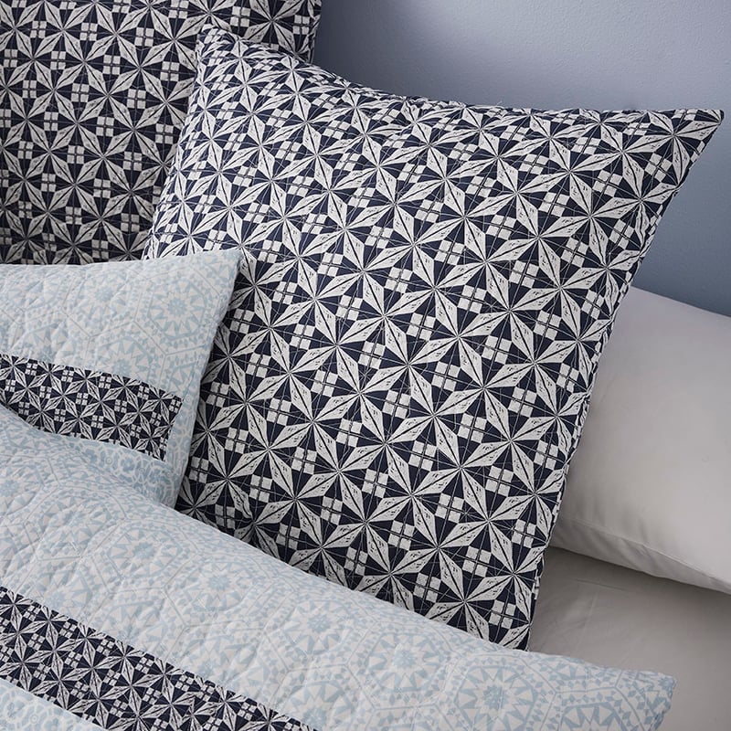 Aria Blue Quilted Quilt Cover Separates