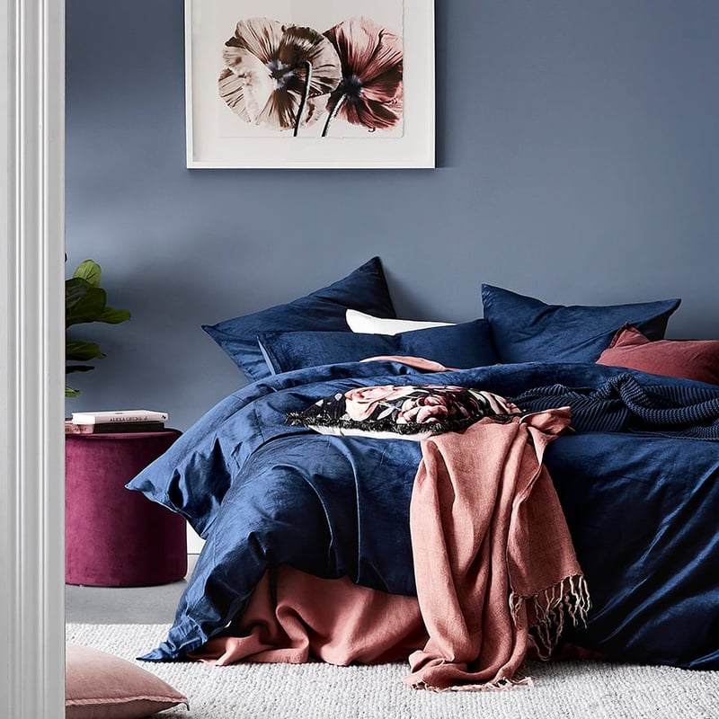 Luxe Velvet Azure Quilt Cover Separates