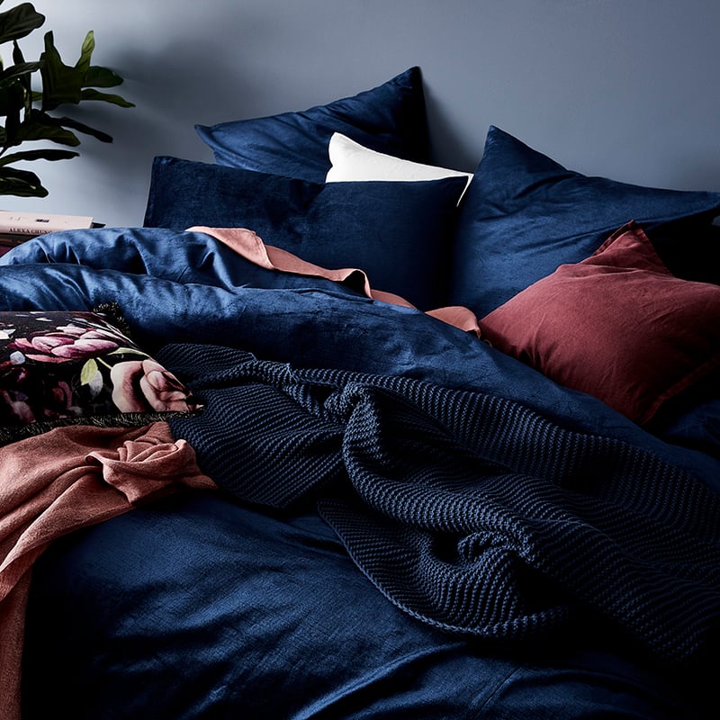Luxe Velvet Azure Quilt Cover Separates