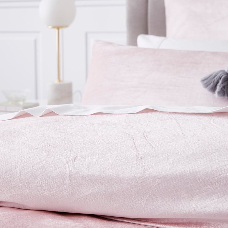 Luxe Velvet Blush Quilt Cover Separates