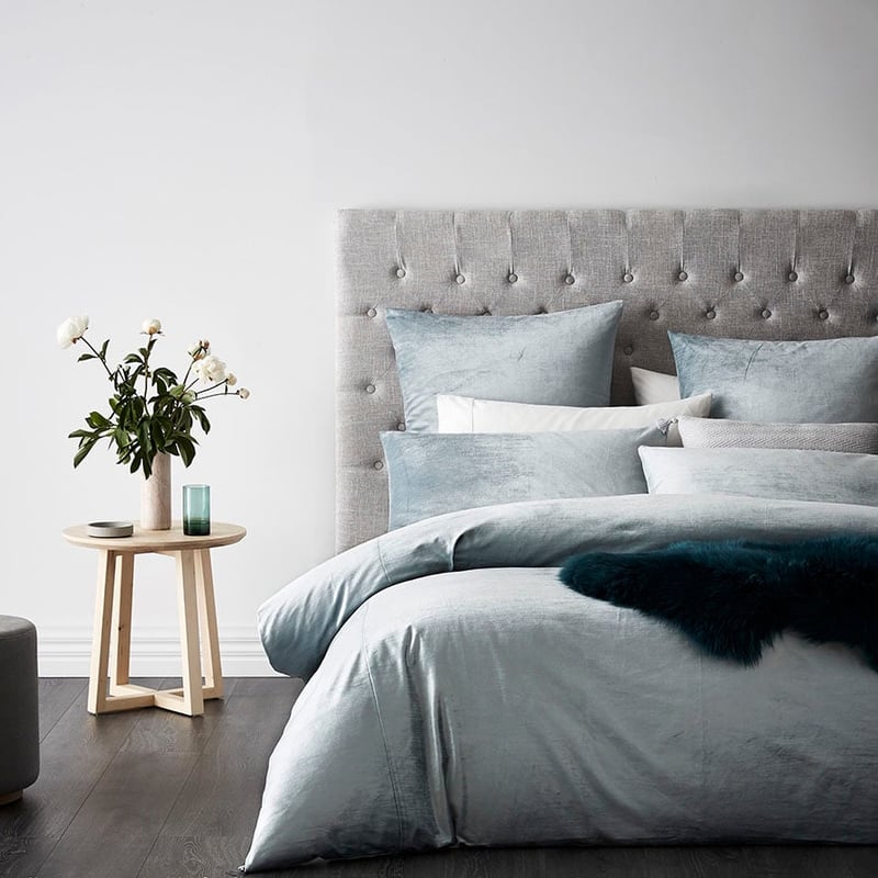 Luxe Velvet Duck Egg Quilt Cover Separates
