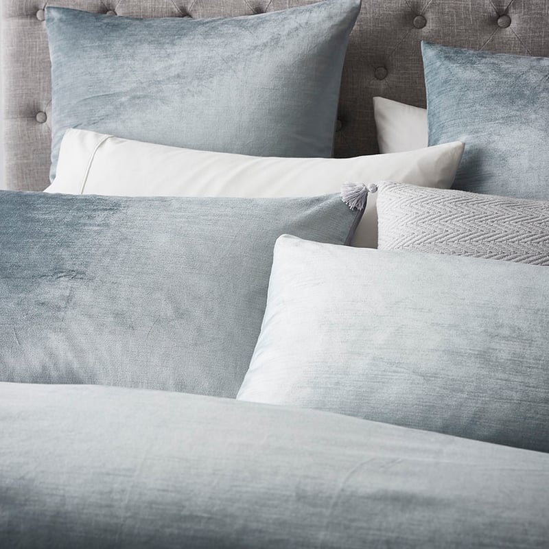 Luxe Velvet Duck Egg Quilt Cover Separates