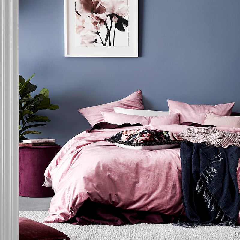 Luxe Velvet Dusty Rose Quilt Cover Separates