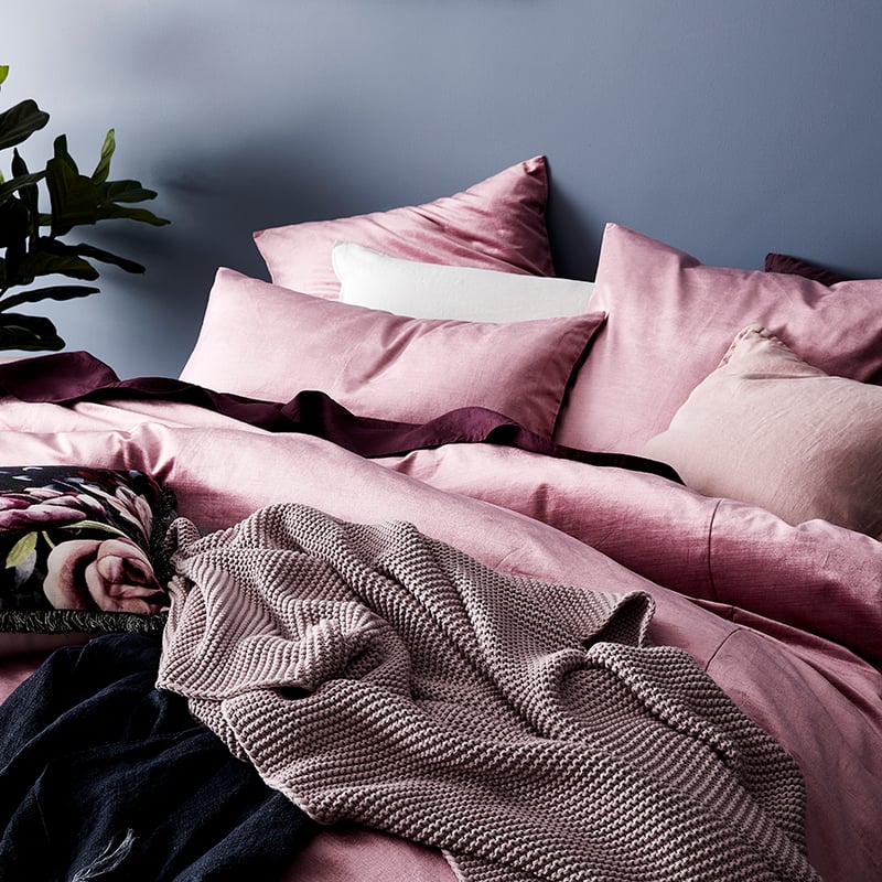 Luxe Velvet Dusty Rose Quilt Cover Separates