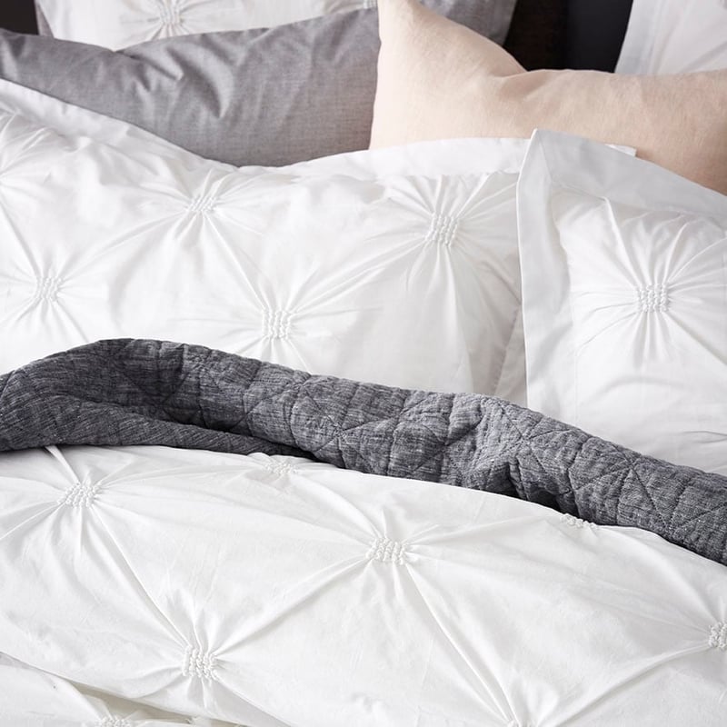Coco White Quilt Cover Set + Separates