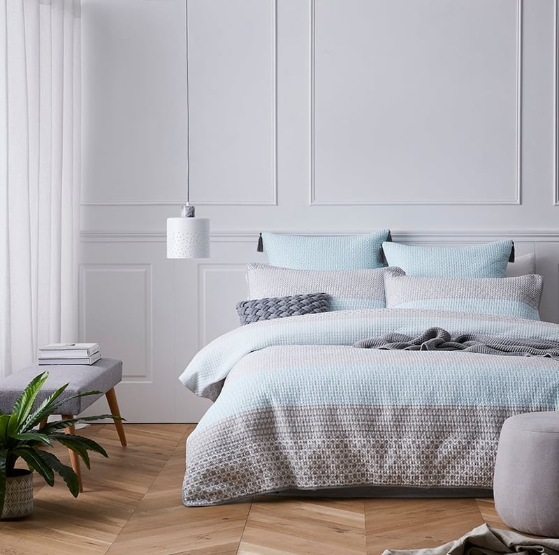 Baxter Blue Quilted Quilt Cover Separates