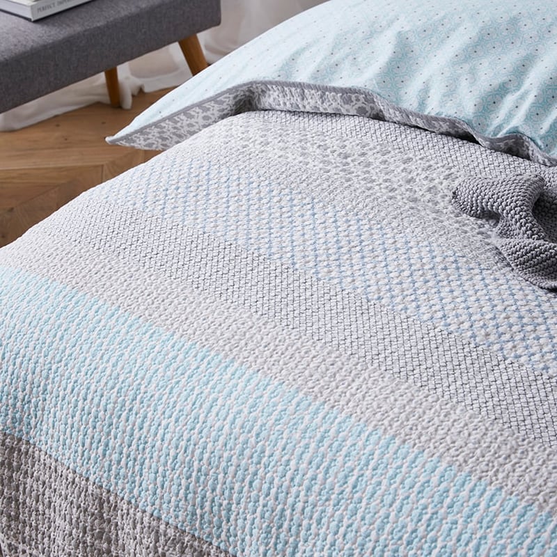 Baxter Blue Quilted Quilt Cover Separates