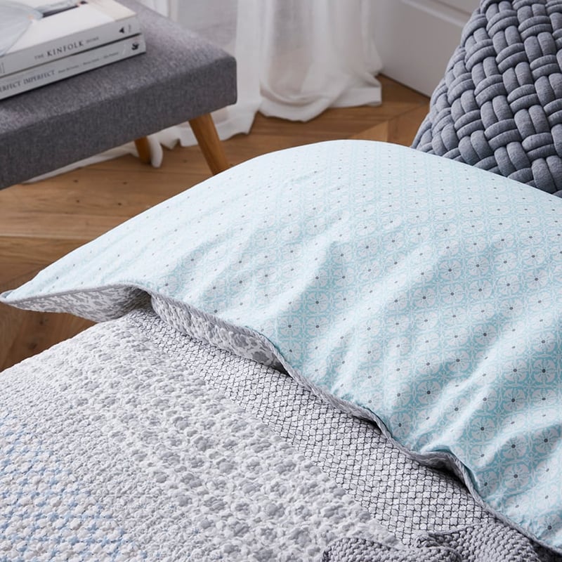 Baxter Blue Quilted Quilt Cover Separates