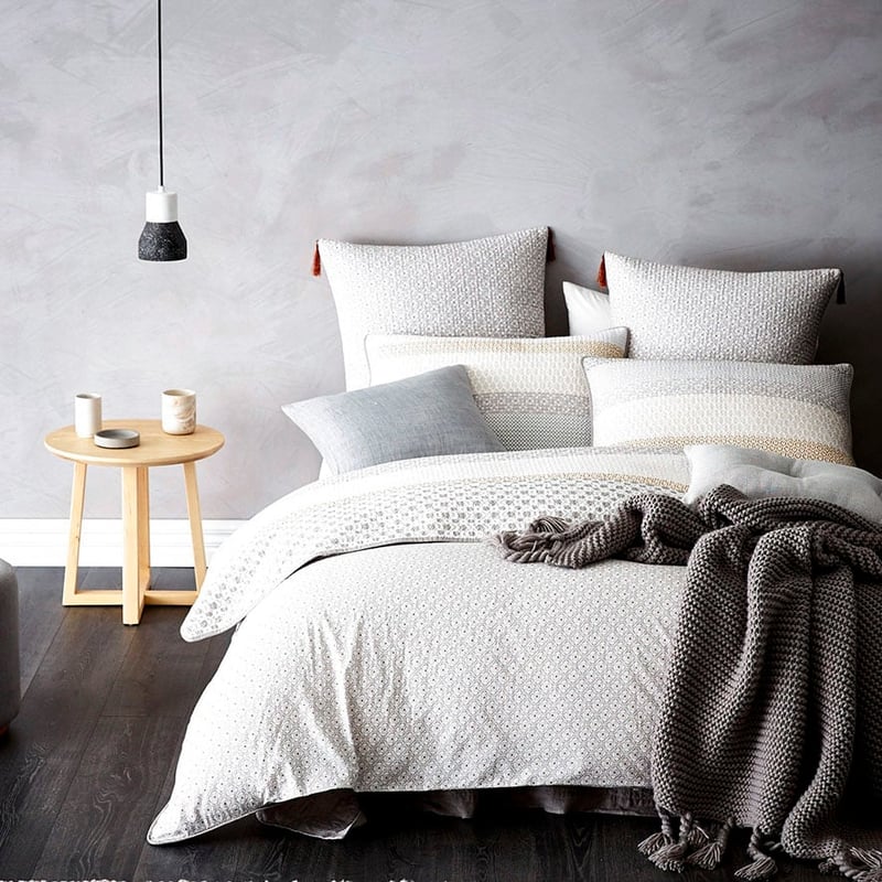 Baxter Natural Quilted Quilt Cover Separates