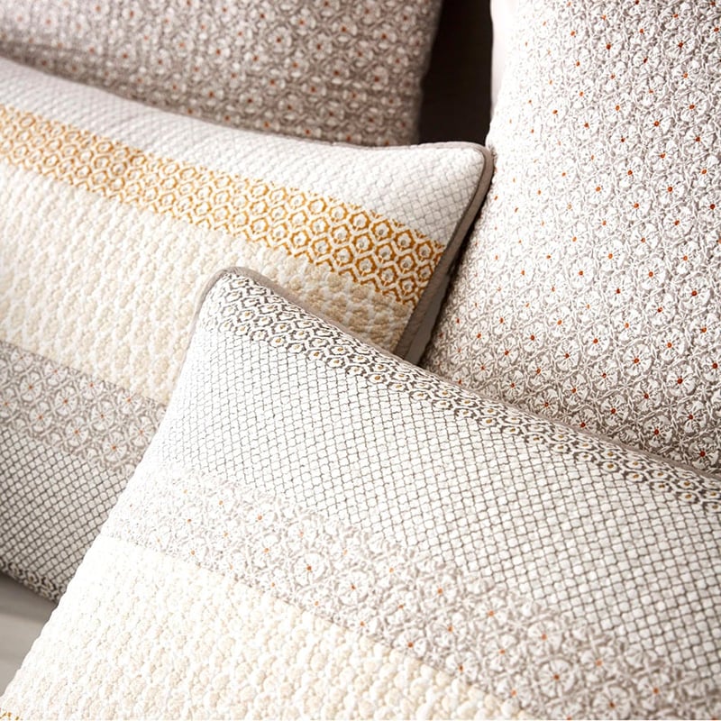 Baxter Natural Quilted Quilt Cover Separates