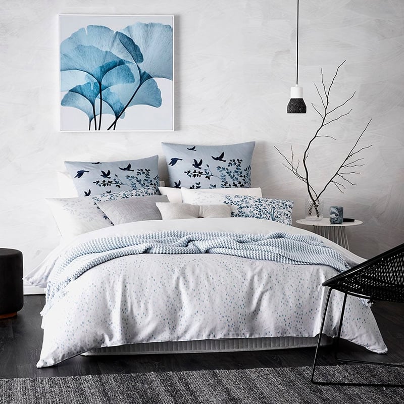 Koa Blue Quilt Cover Set + Separates