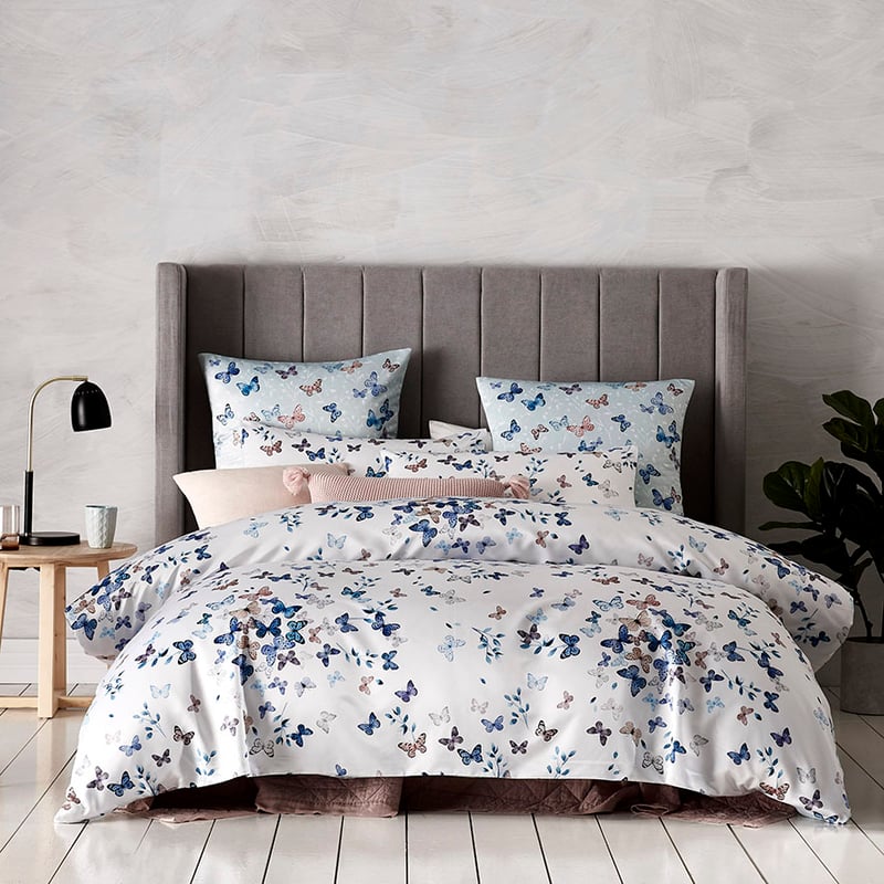 Butterfly White Quilt Cover Set + Separates