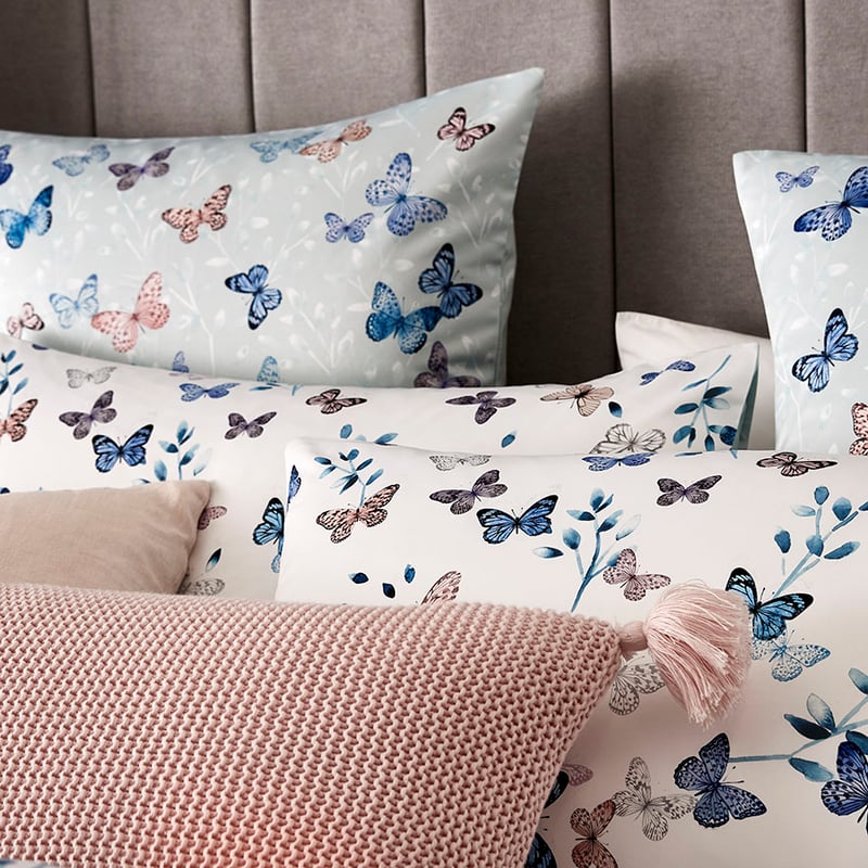 Butterfly White Quilt Cover Set + Separates