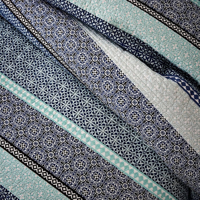 Kennedy Blue Quilted Quilt Cover Separates