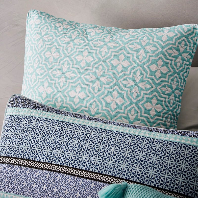 Kennedy Blue Quilted Quilt Cover Separates