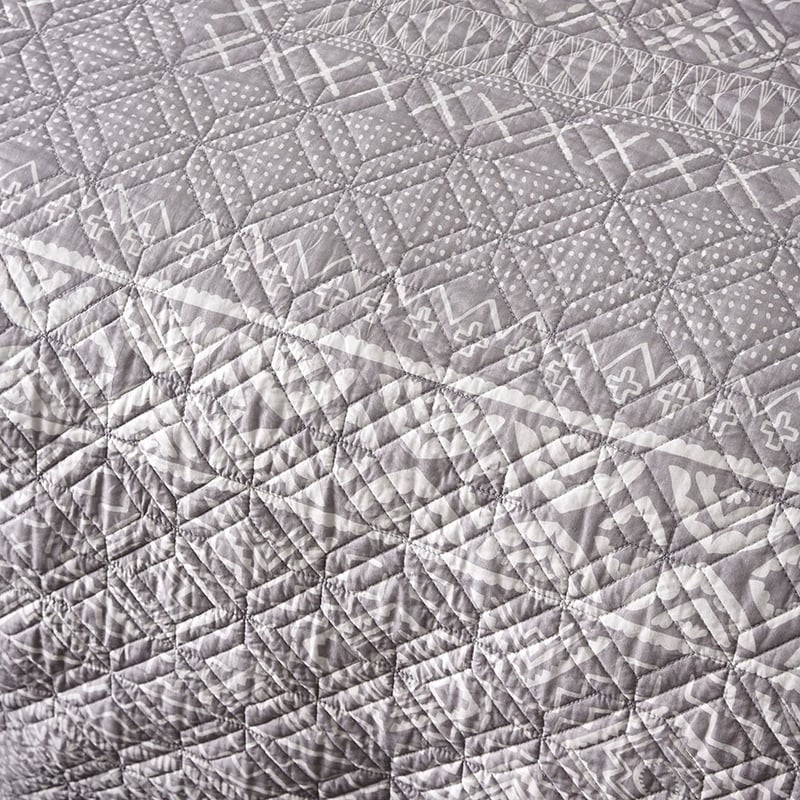 Pia Silver Quilted Quilt Cover Separates