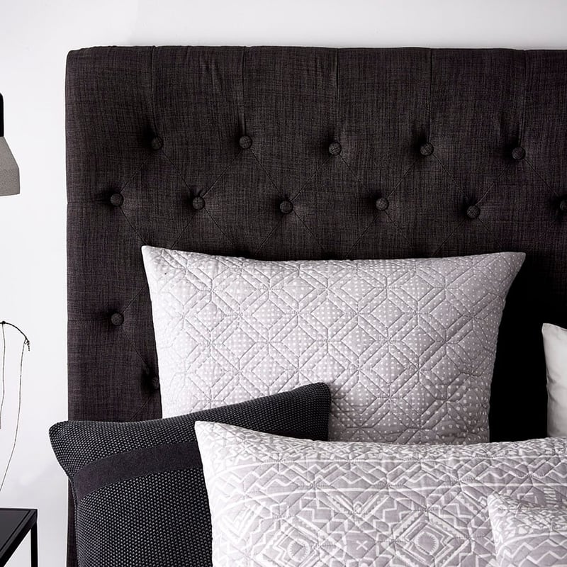 Pia Silver Quilted Quilt Cover Separates
