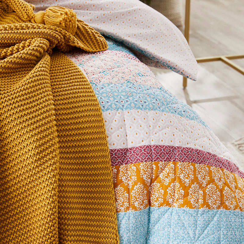 Jewel Blue Quilted Quilt Cover Separates
