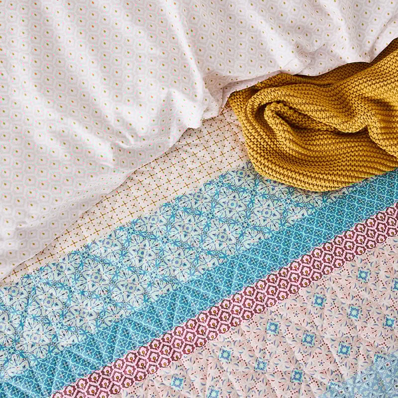 Jewel Blue Quilted Quilt Cover Separates