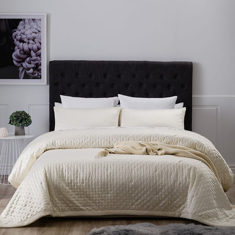 Waldorf Satin Antique White Coverlet Separates