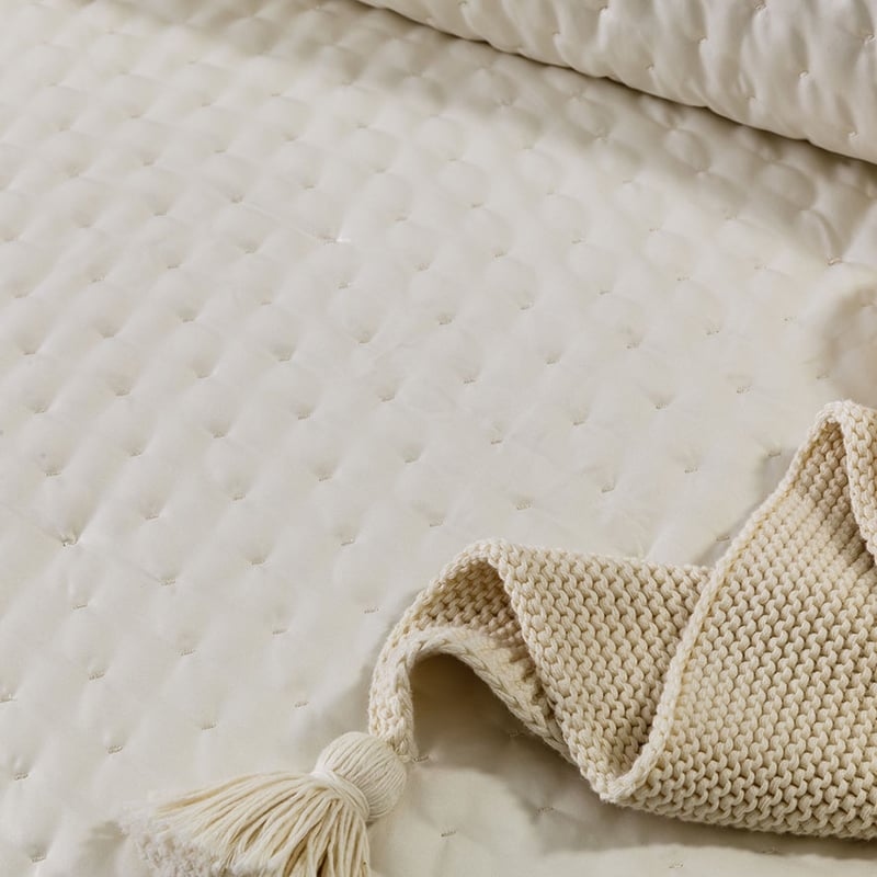 Waldorf Satin Antique White Coverlet Separates
