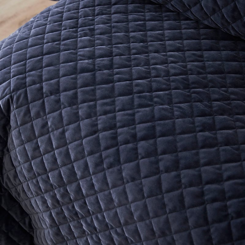 Blake Velvet Peacock Quilted Quilt Cover Separates