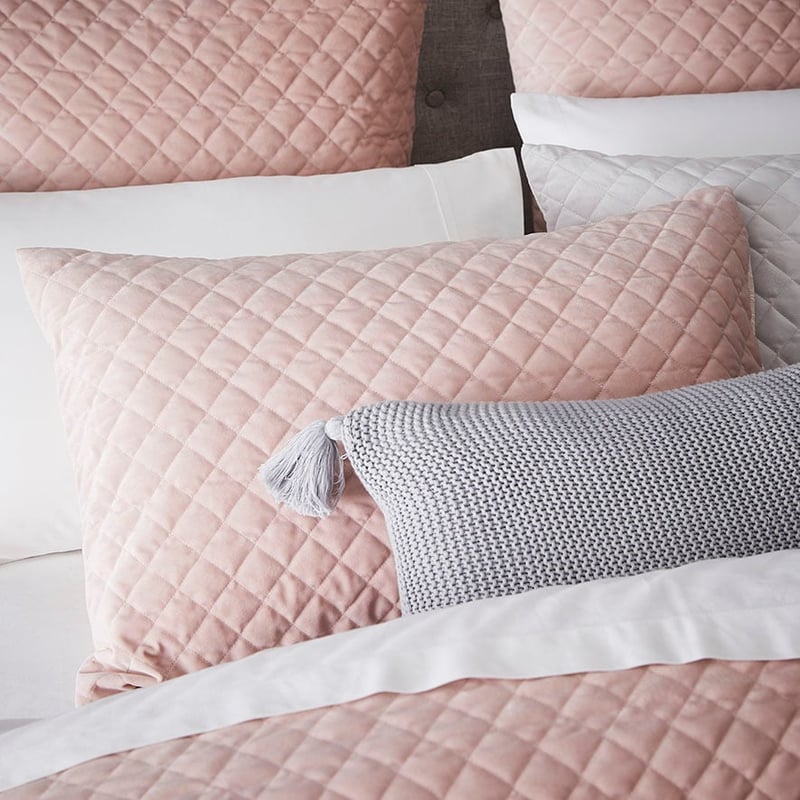 Blake Velvet Pink Quilted Quilt Cover Separates