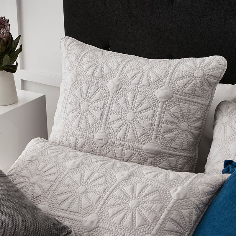 Meadow Silver Quilted Quilt Cover Separates