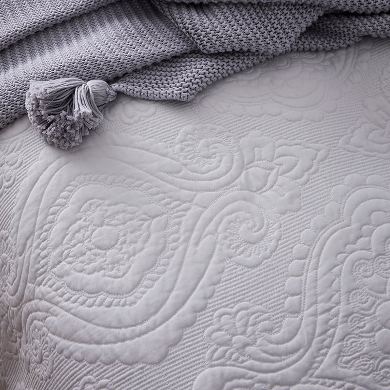 Abigail Glacier Quilted Quilt Cover Separates