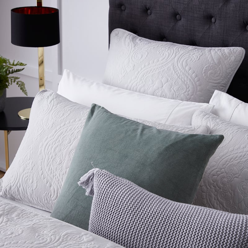 Abigail Glacier Quilted Quilt Cover Separates