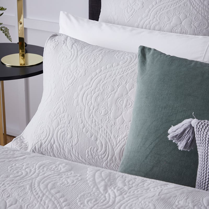 Abigail Glacier Quilted Quilt Cover Separates