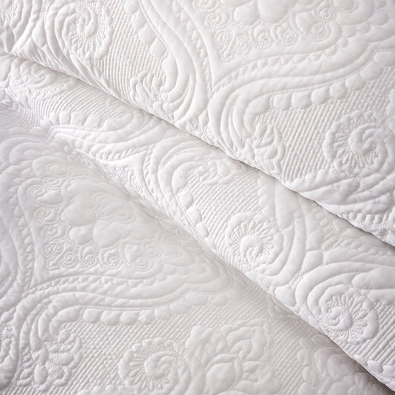 Abigail White Quilted Quilt Cover Separates