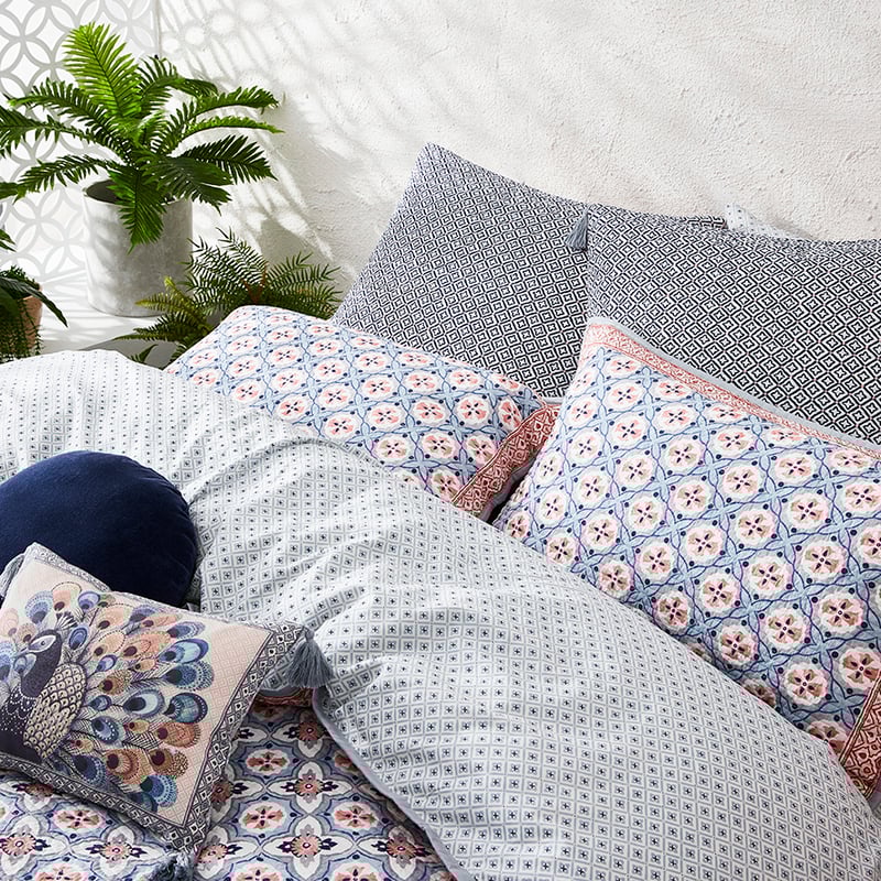 Kashmir Peach Quilted Quilt Cover Separates