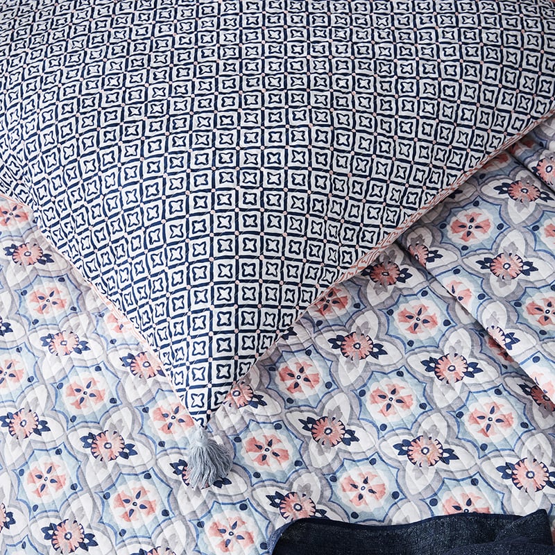 Kashmir Peach Quilted Quilt Cover Separates