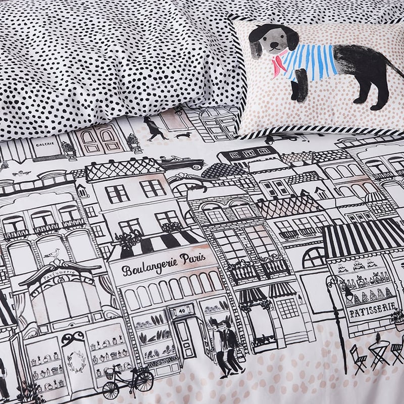 Bonjour Natural Quilt Cover Set + Separates