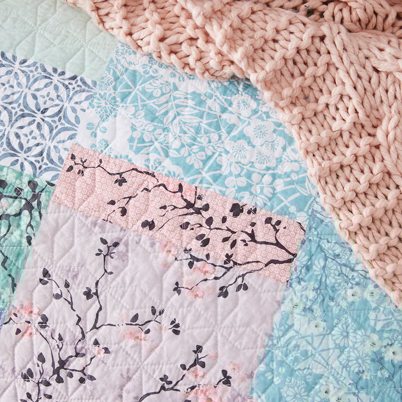 Wabi Sabi Sage Quilted Quilt Cover Separates