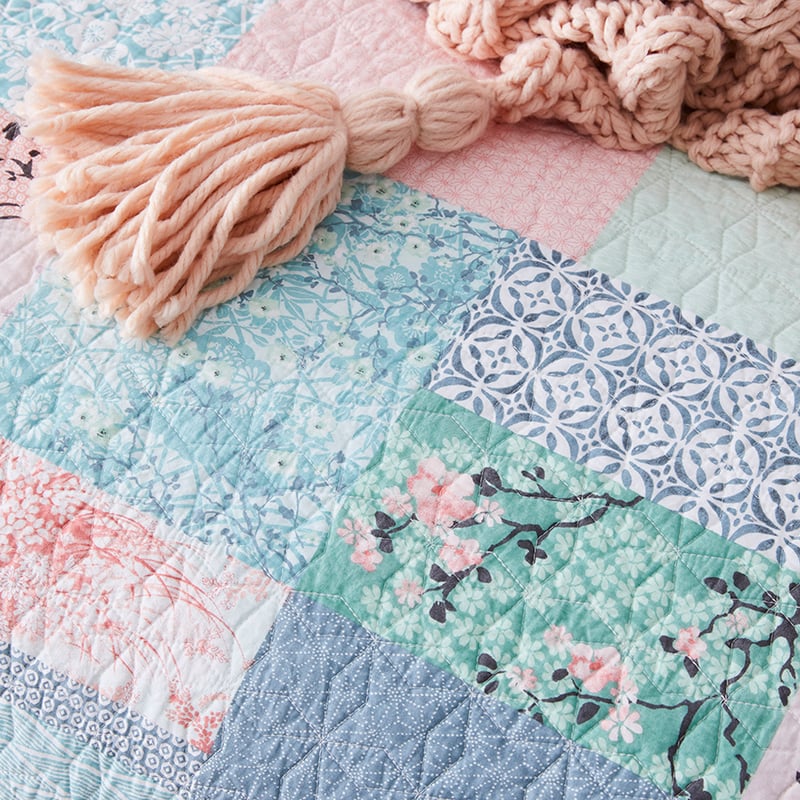 Wabi Sabi Sage Quilted Quilt Cover Separates