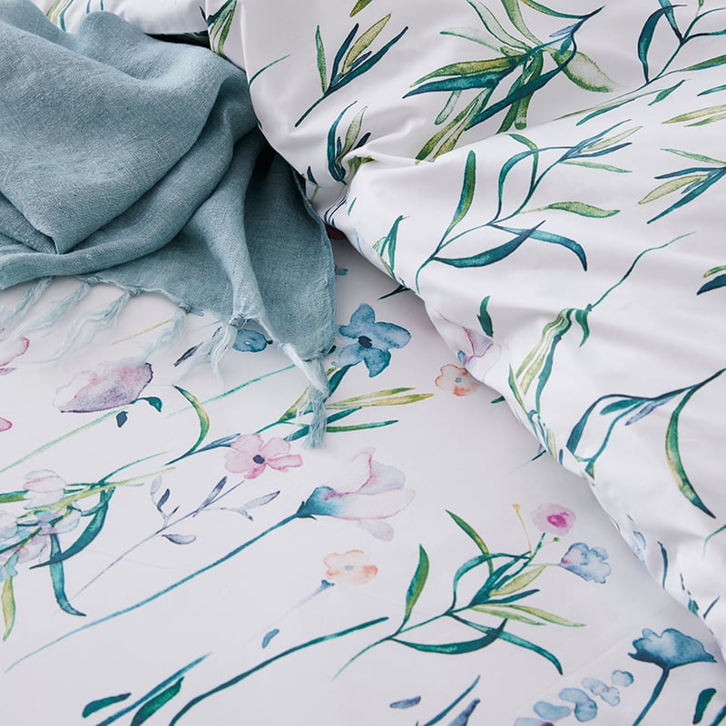 Wild Flower White Quilt Cover Set + Separates