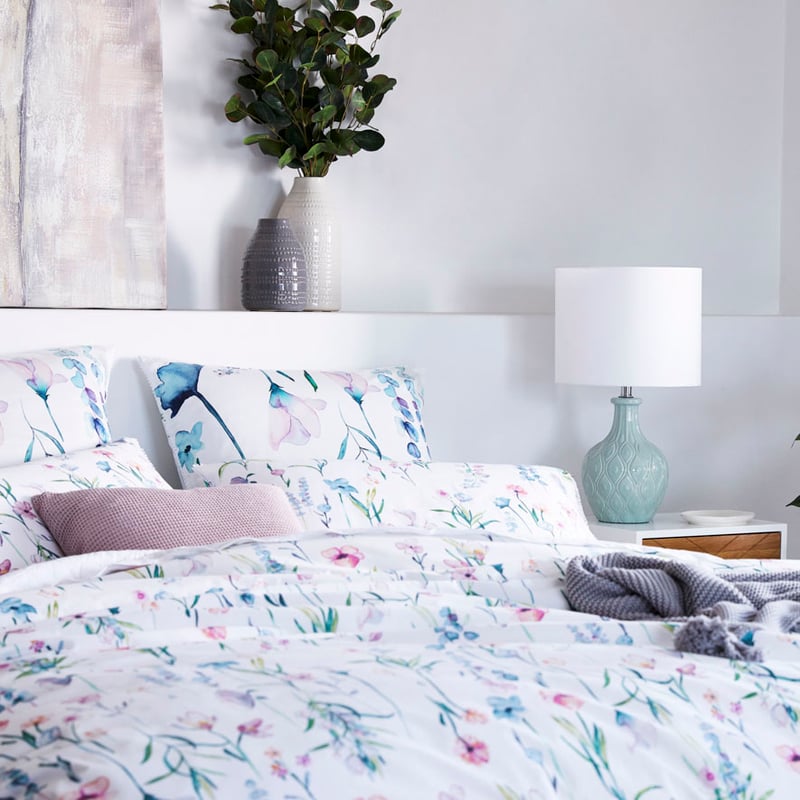 Wild Flower White Quilt Cover Set + Separates