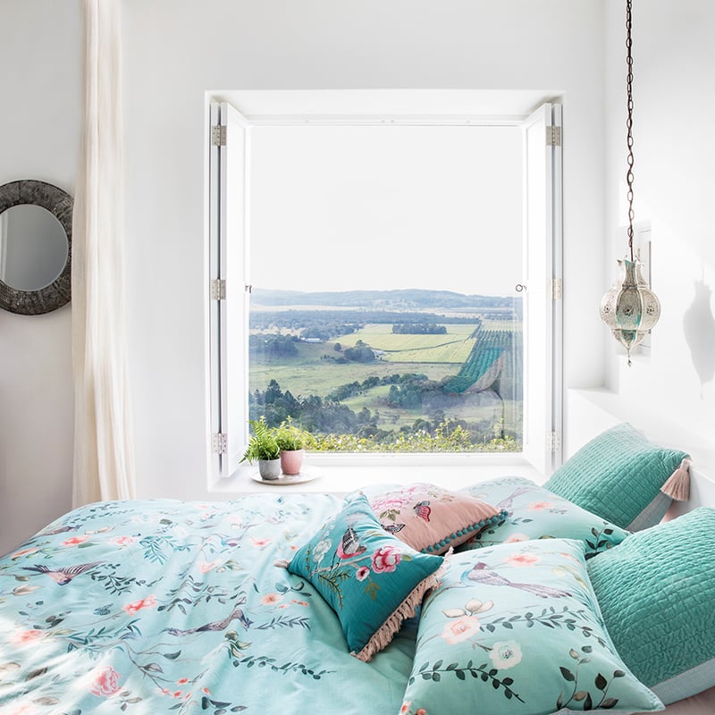 Chinoiserie Duck Egg Quilt Cover Set + Separates