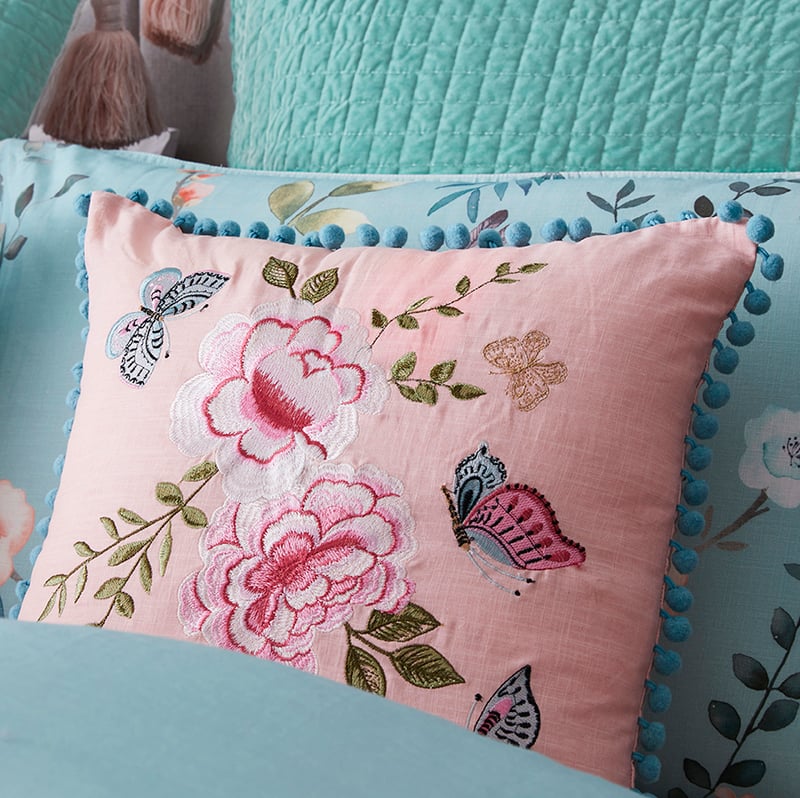 Chinoiserie Duck Egg Quilt Cover Set + Separates