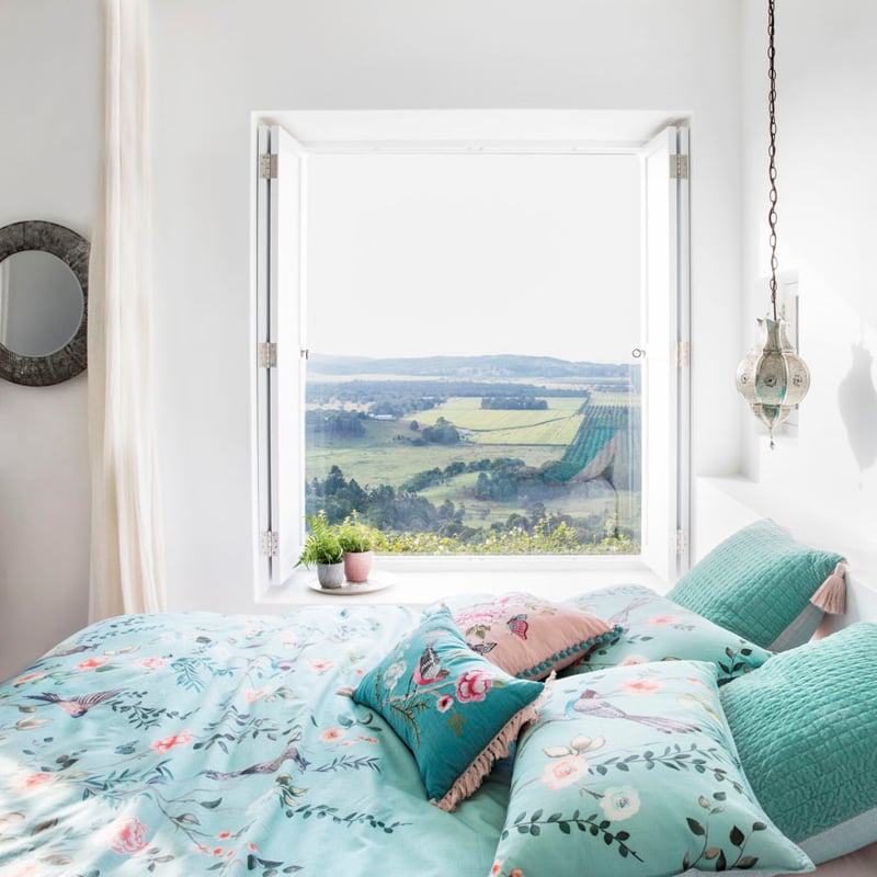 Chinoiserie Duck Egg Quilt Cover Set + Separates