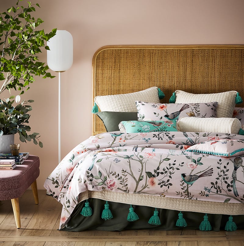 Chinoiserie Nude Quilt Cover Set + Separates