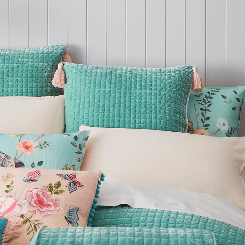 Chinoiserie Duck Egg Coverlet Separates