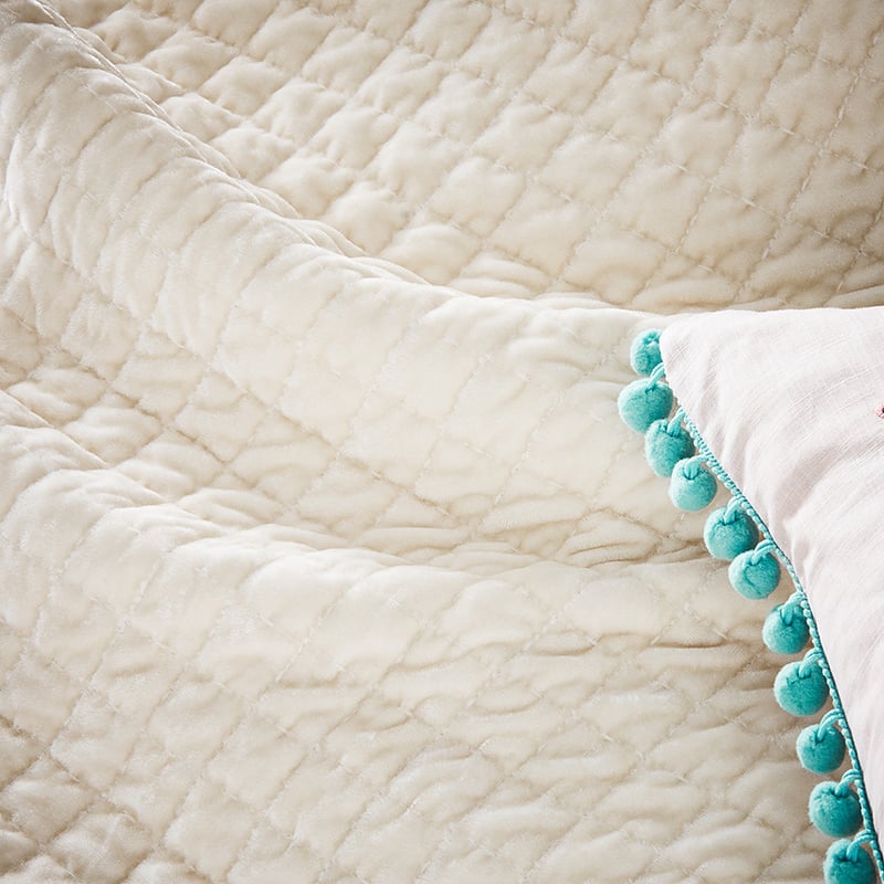 Chinoiserie Natural Coverlet