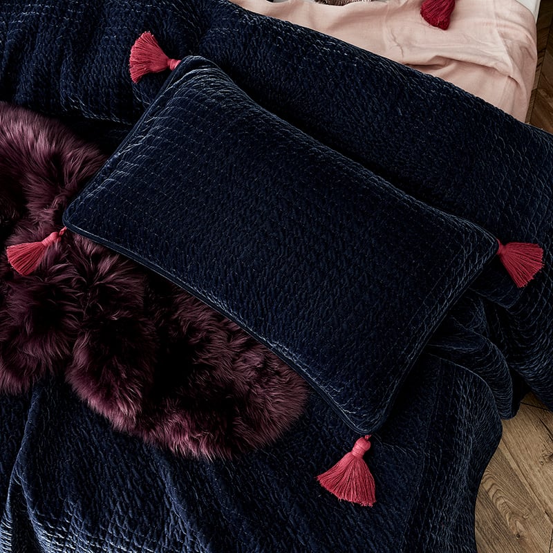 Chinoiserie Navy Coverlet Separates