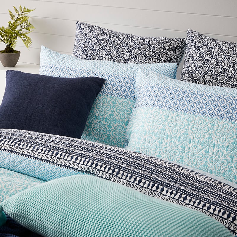 Treviso Ocean Quilted Quilt Cover Separates