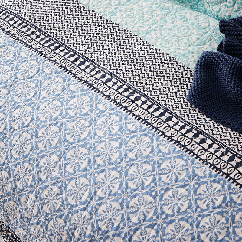 Treviso Ocean Quilted Quilt Cover Separates