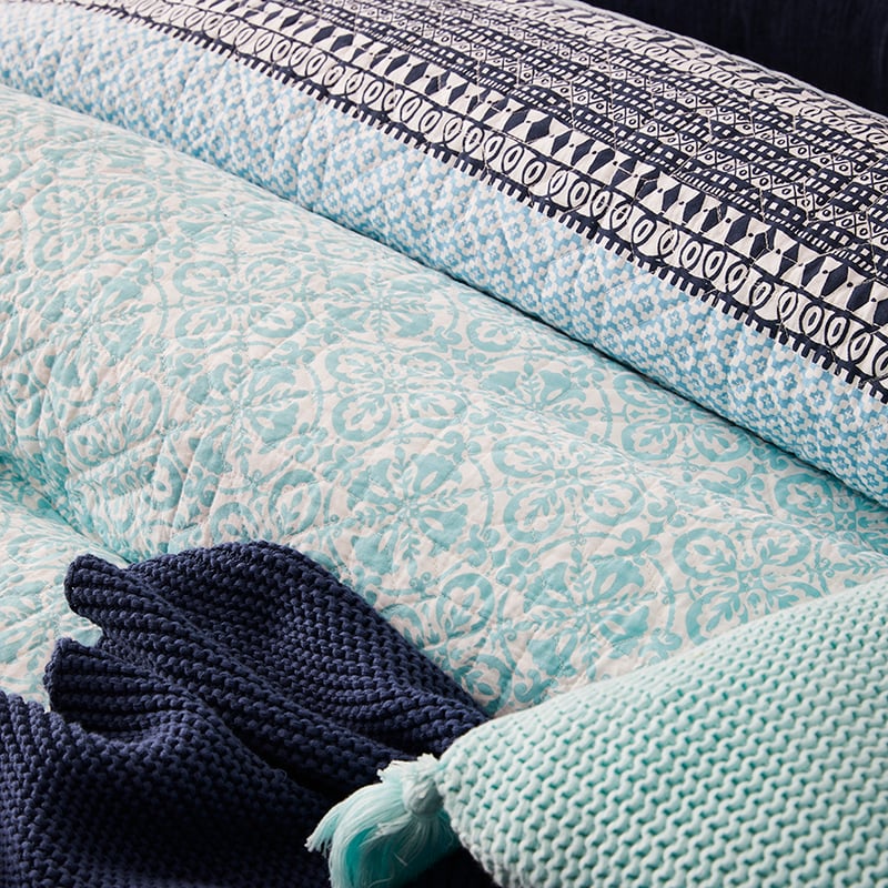Treviso Ocean Quilted Quilt Cover Separates